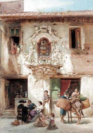 Artwork Title: Roman Street Scene