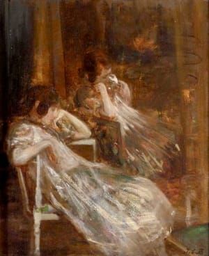 Artwork Title: Desiree Manfred dort près du miroir