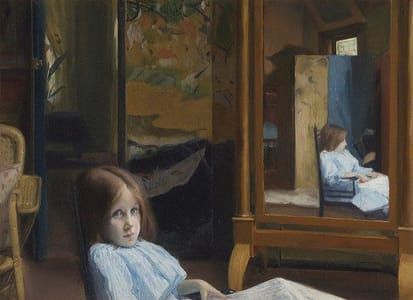 Artwork Title: The Girl in the Mirror (Fillette au mirior)