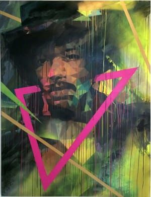 Artwork Title: Portrait of Jimi Hendrix