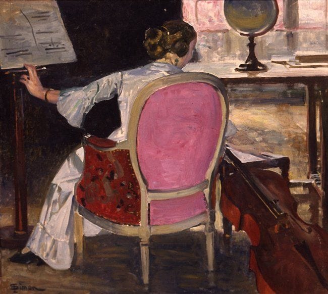 Artwork Title: Lucienne on the Cello