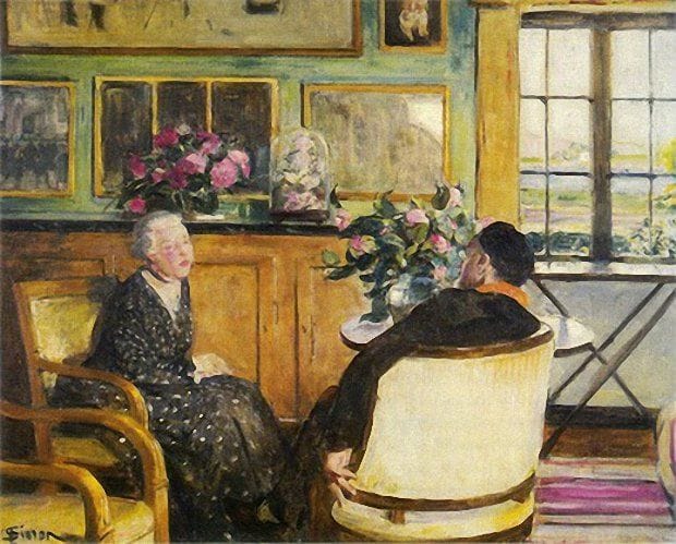 Artwork Title: Lucien Simon Intimité (The Painter and his Wife)
