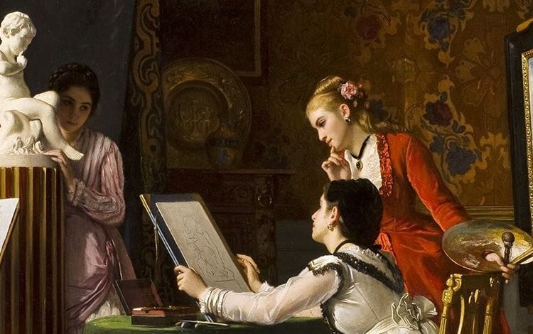 Artwork Title: La Leçon de dessin (The Drawing Lesson)