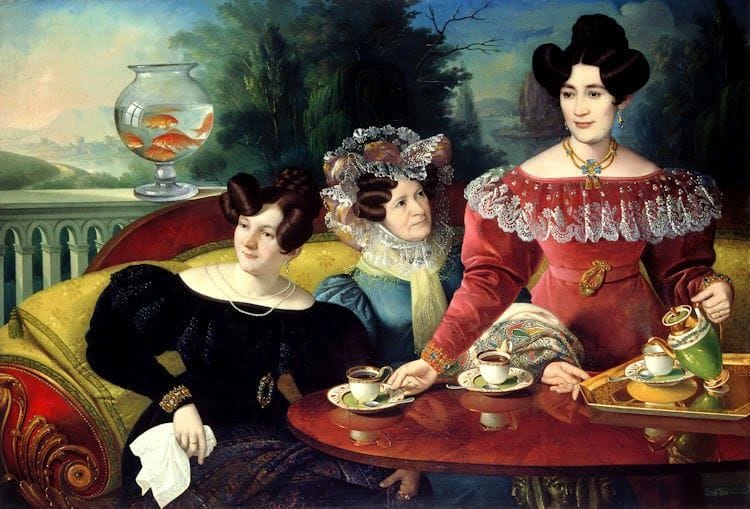 Artwork Title: Three Ladies of the Moscon Family