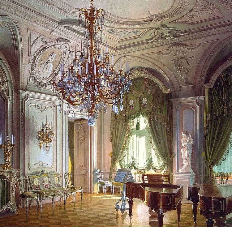 Artwork Title: The Concert Hall, Stieglitz Mansion