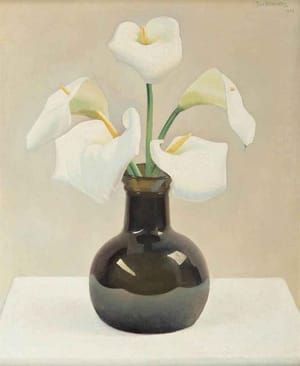 Artwork Title: White Callas in a Vase