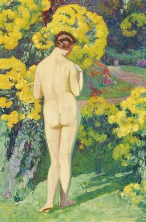 Artwork Title: Jeune Femme Nue Au Jardin (Young Woman Nude in Garden)