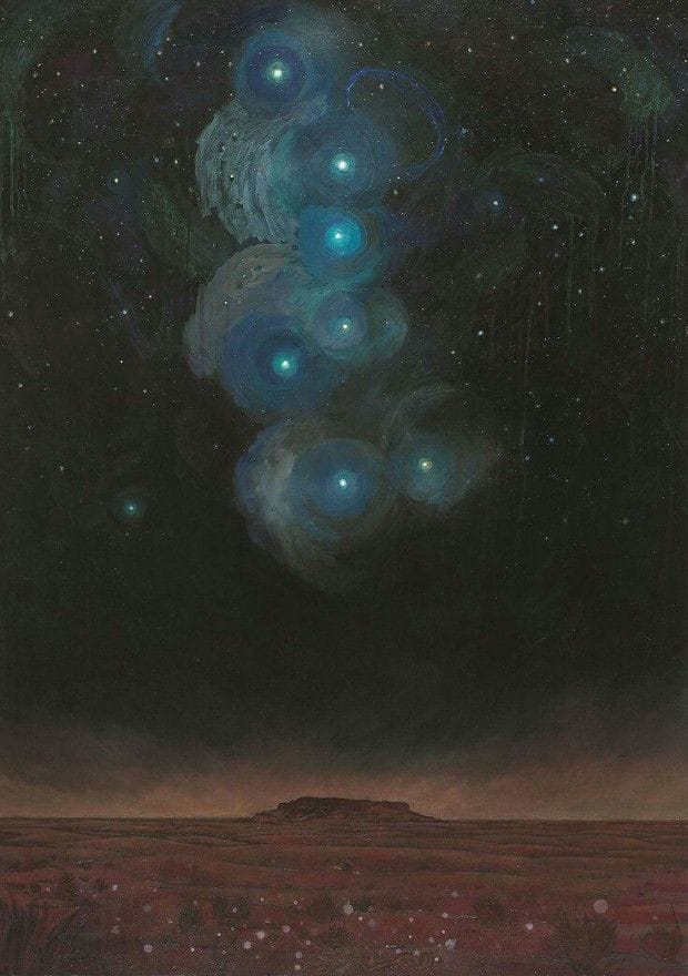 Artwork Title: Nuit étoilée à Tiguidit (Starry Night in Tiguidit)