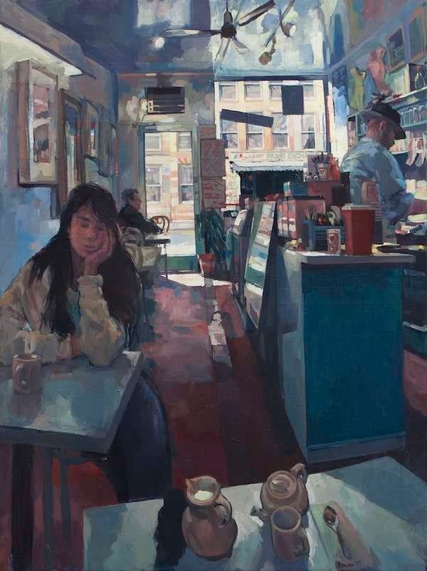 Artwork Title: Cafe on Canal Street , New York