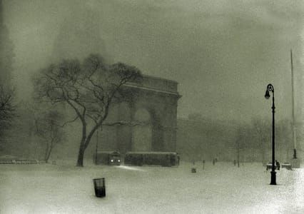 Artwork Title: Washington Square Snow