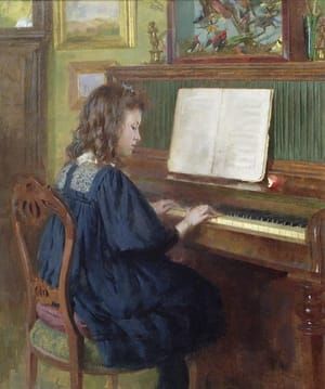 Artwork Title: Playing the Piano