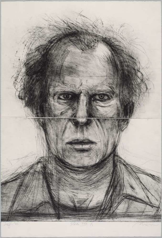 Artwork Title: Self Portrait with Cut Plates