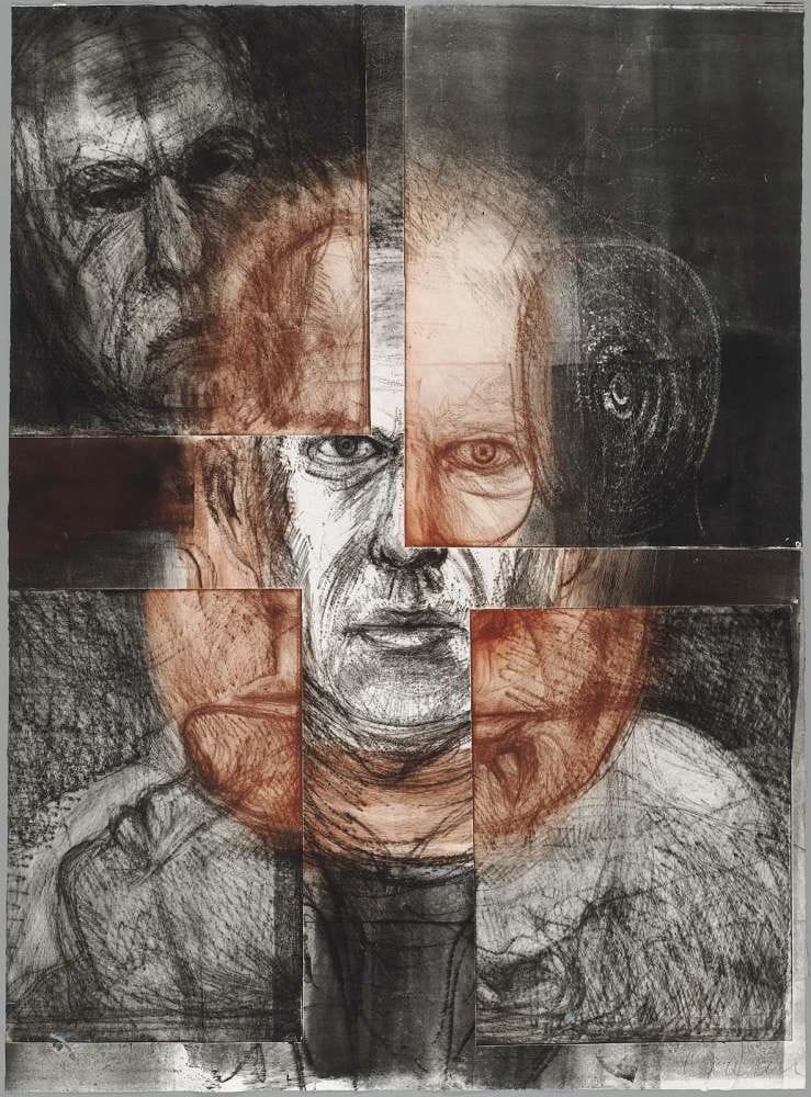 Artwork Title: Self Portrait with Cut Plates