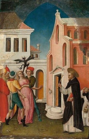 Artwork Title: Saint Peter Martyr Exorcising A Woman Possessed By A Devil