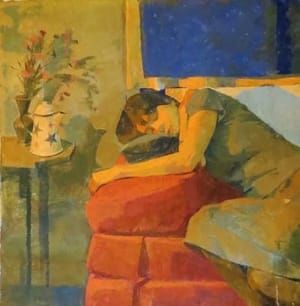 Artwork Title: Ellen Blue & Orange
