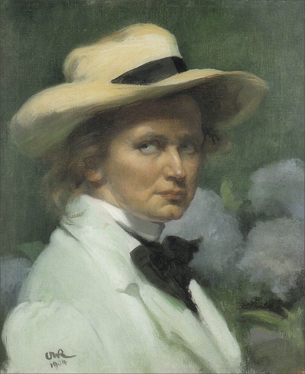 Artwork Title: Self Portrait with White Hat
