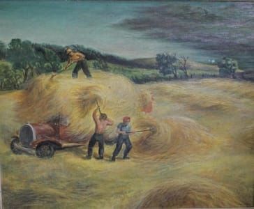 Artwork Title: Harvesting Wheat