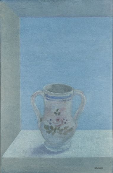Artwork Title: Untitled (Vase on Blue)