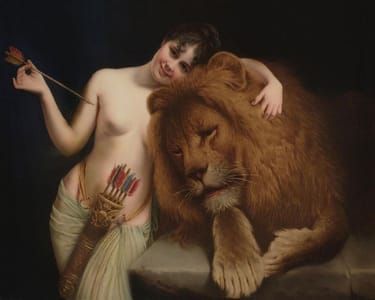Artwork Title: The Goddess Diana with a Lion