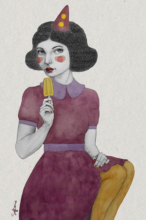 Artwork Title: Andria Dressed More Colorful