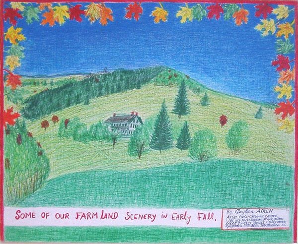 Artwork Title: Some of Our Farm Land Scenery in Early Fall