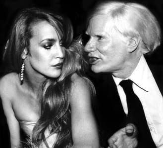 Artwork Title: Jerry Hall and Andy Warhol