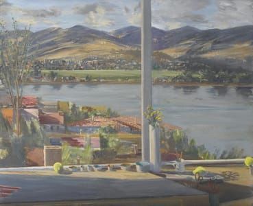 Artwork Title: View of the Silver Lake Reservoir