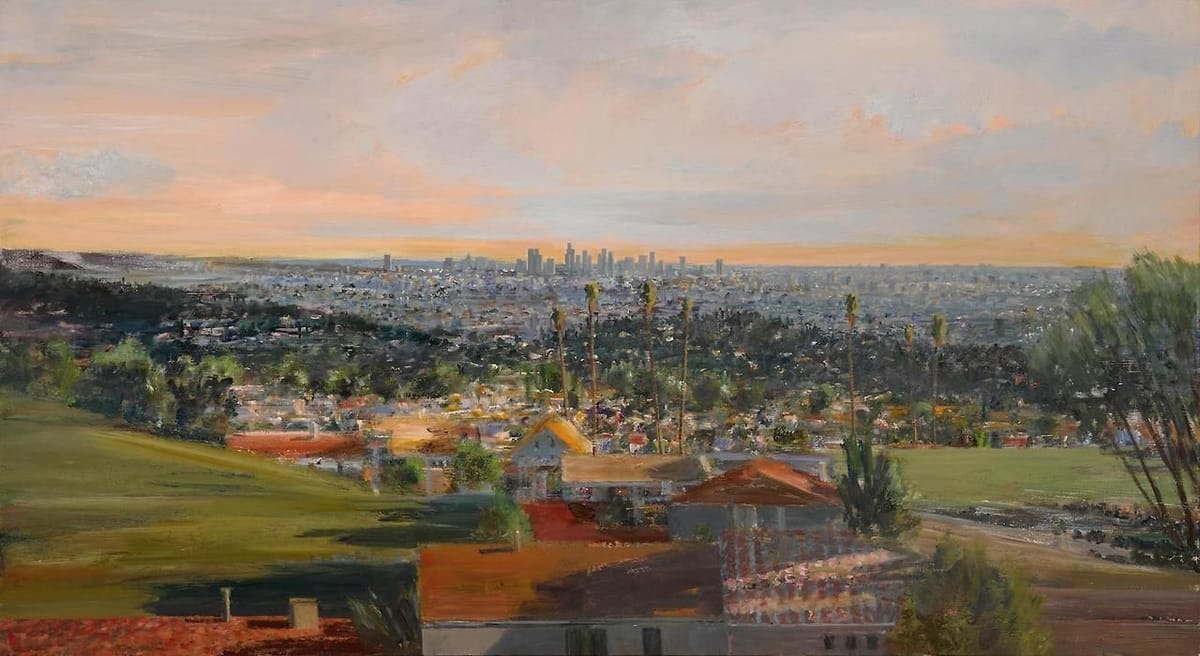 Artwork Title: View of Downtown L.A. from Beachwood Canyon