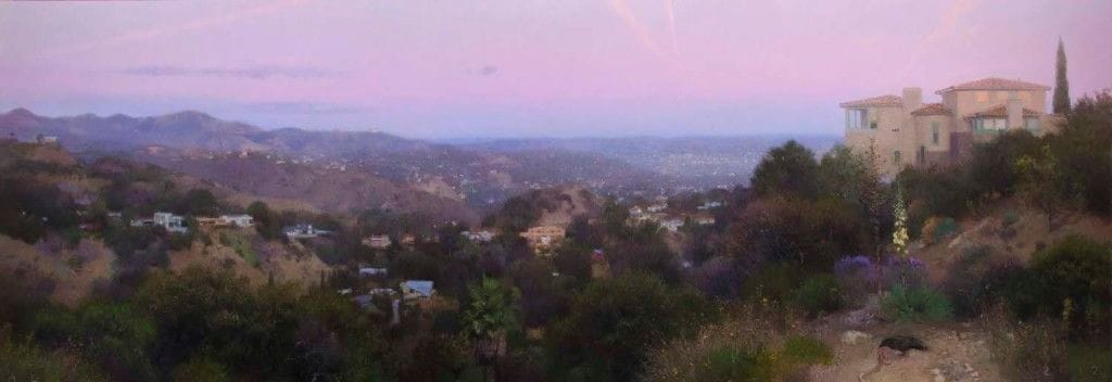 Artwork Title: Evening, Hollywood Hills