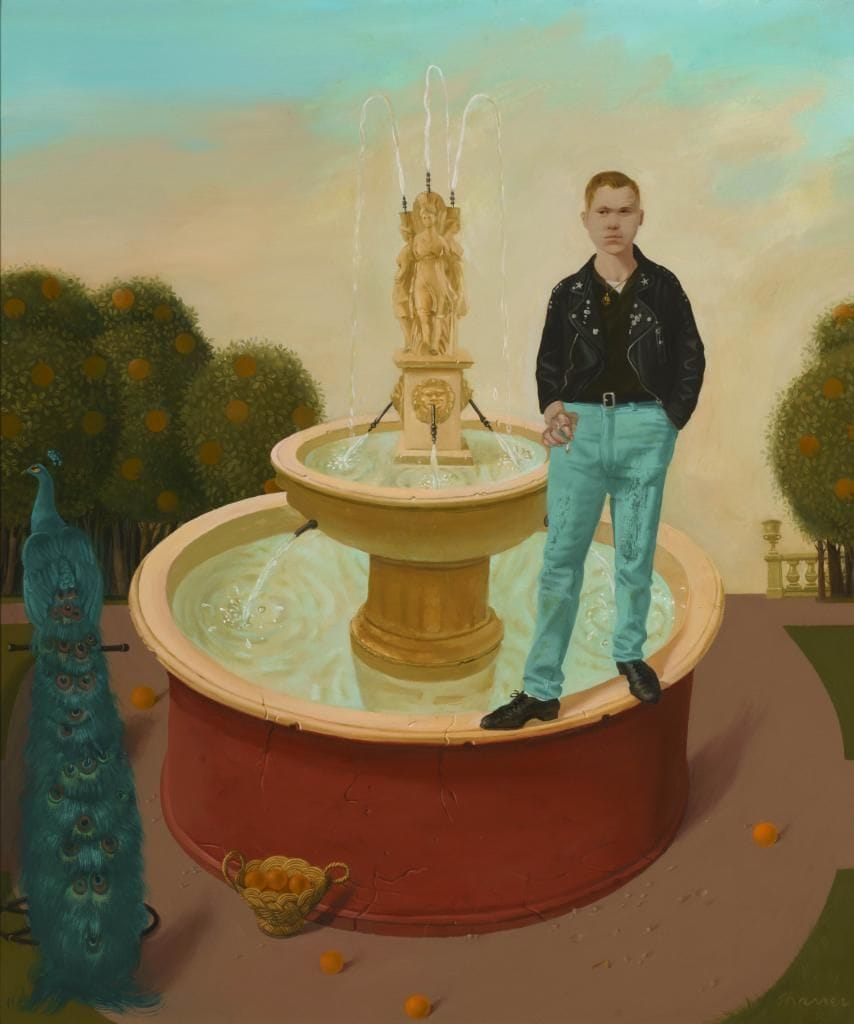 Artwork Title: Young Man Standing on the Foundation