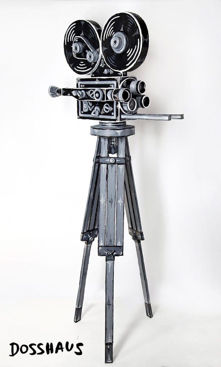 Artwork Title: Film Camera With Tripod