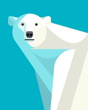Artwork Title: Polar Bear Portrait