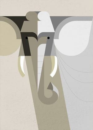 Artwork Title: African Elephant Portrait