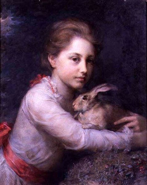 Artwork Title: Minna Sophia Farrer Holding A Hare