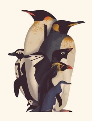 Artwork Title: Curiositree: Surprising Penguins