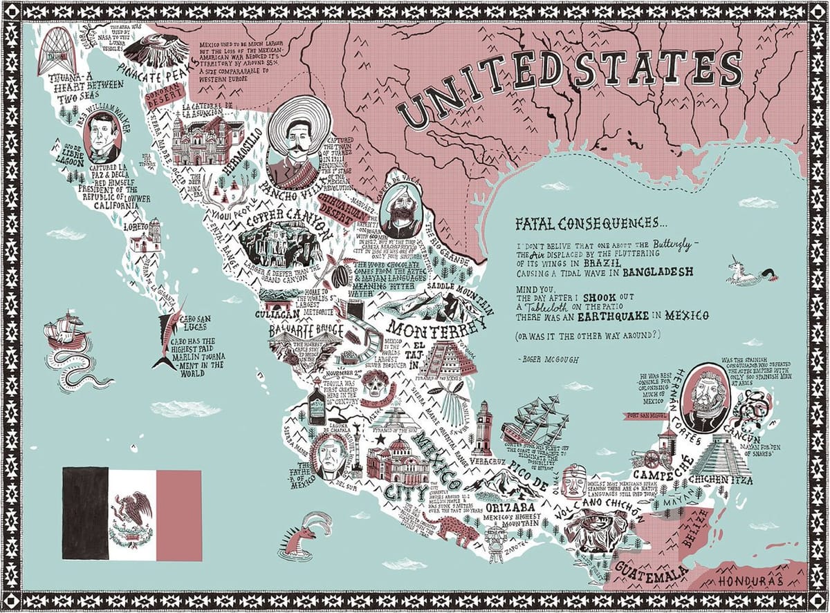 Artwork Title: Mexico Map