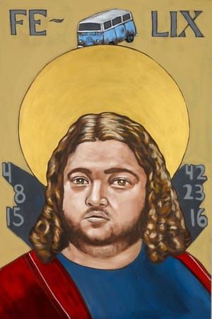 Artwork Title: Saints of LOST: Hugo Reyes, Felix
