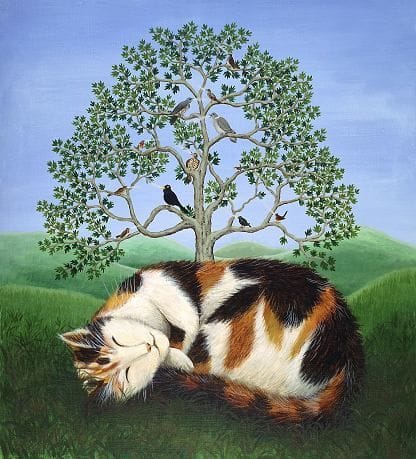 Artwork Title: The Calico Cat's Dream