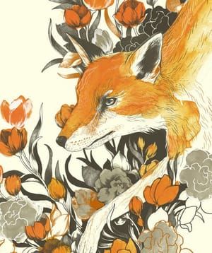 Artwork Title: Fox in Foliage
