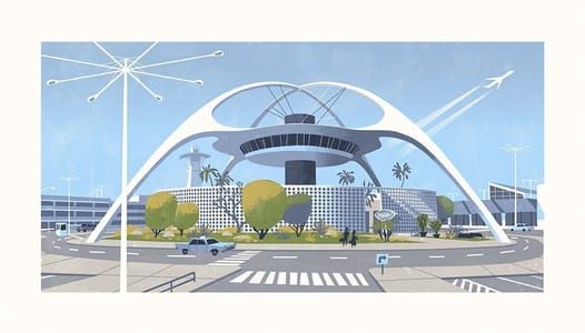Artwork Title: LAX Theme Building