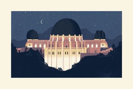 Artwork Title: Griffith Observatory At Night