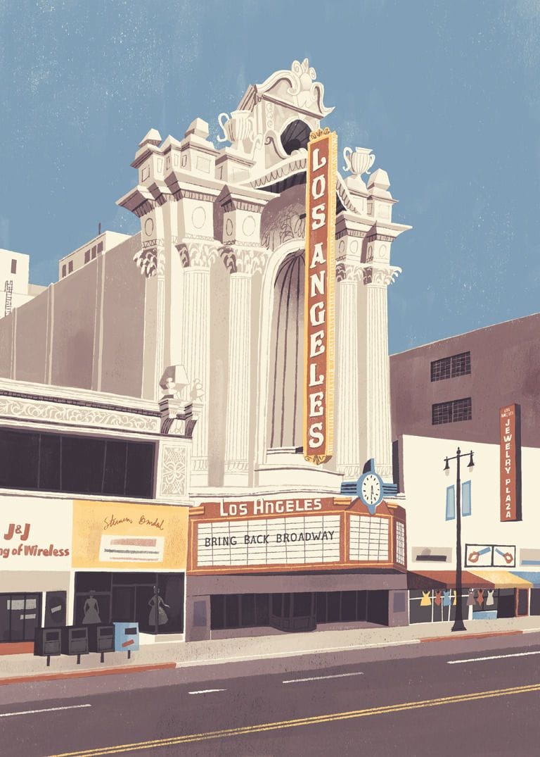 Artwork Title: Los Angeles Theater