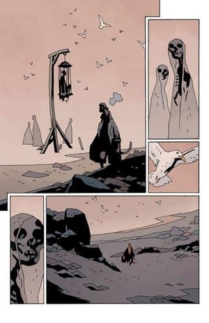 Artwork Title: Page from Hellboy in Hell #10