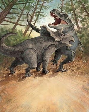 Artwork Title: Triceratops and T-rex