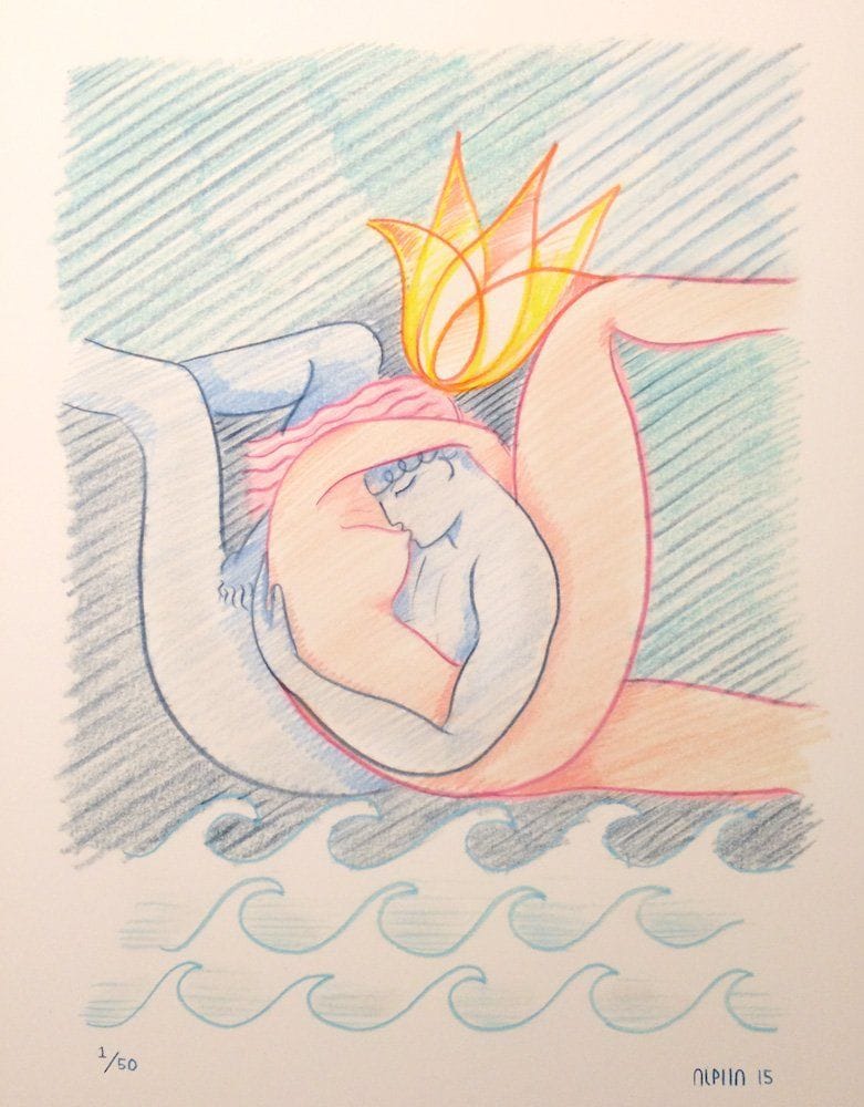 Artwork Title: Lover's Breast Under Golden Flame