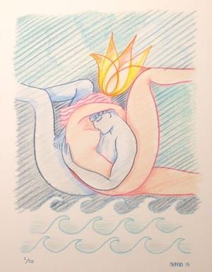 Artwork Title: Lover's Breast Under Golden Flame