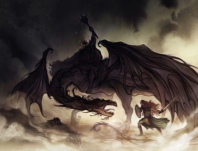 Artwork Title: Éowyn and the Nazgûl