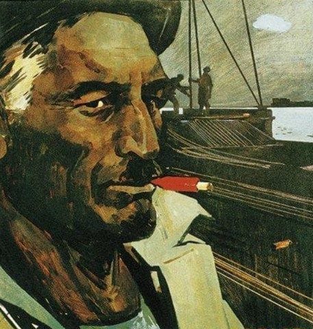 Artwork Title: Oil worker with red cigarette