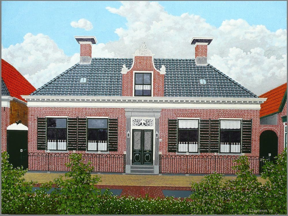 Artwork Title: Woning aan de Kortestreek te Lemmer (House on the Kortestreek in Lemmer)