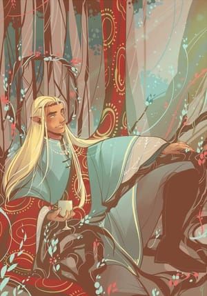 Artwork Title: Elvenking Thranduil in a Healed Greenwood